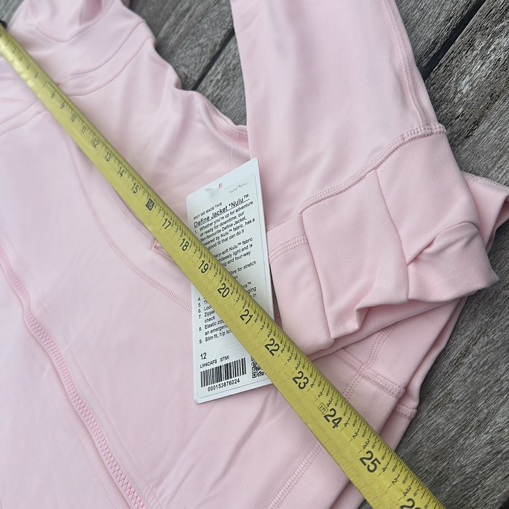 Lululemon Define Jacket Nulu size 12 Strawberry Milkshake  🍓 NWT RARE - Picture 5 of 8
